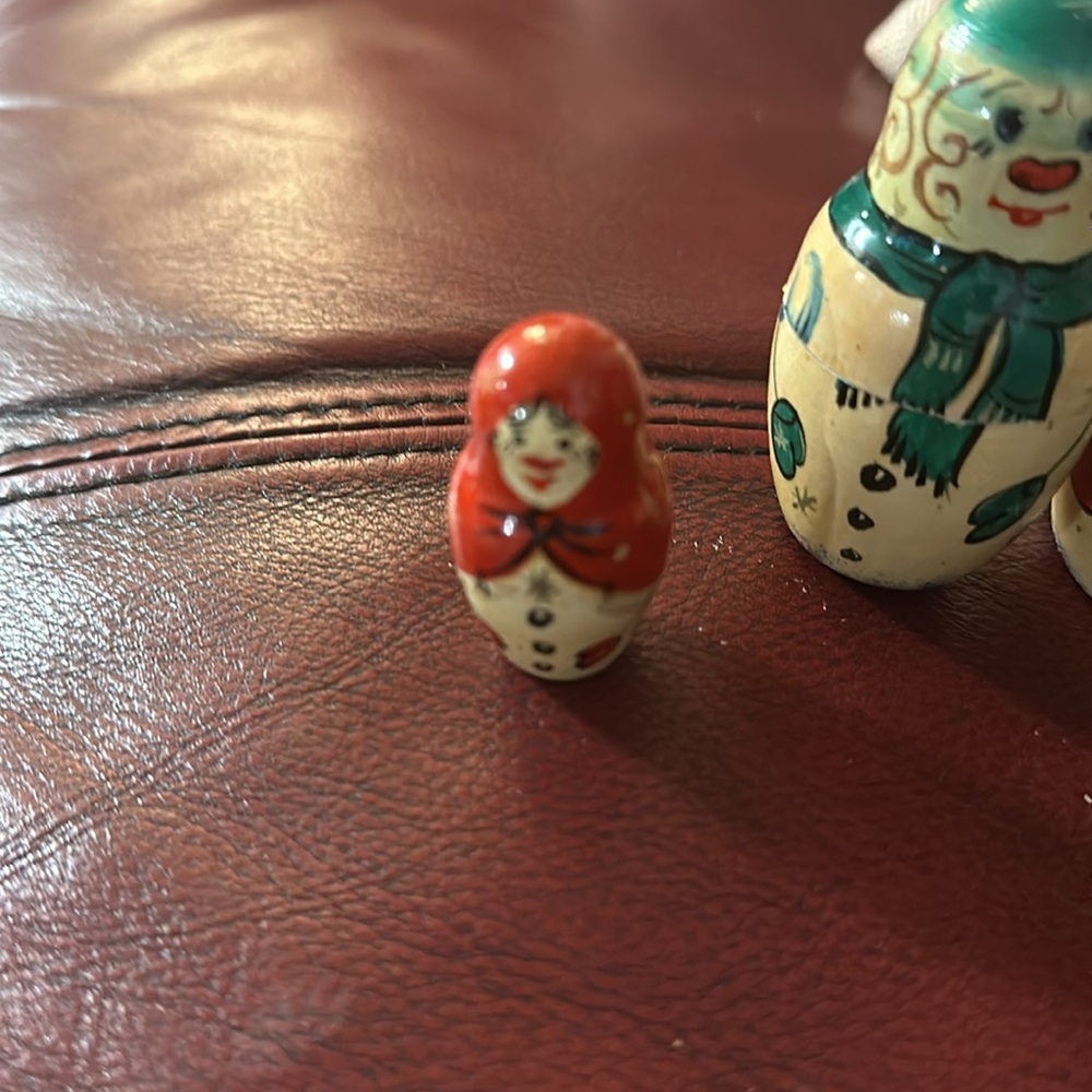 Russian nesting Snowmen - Picture 7 of 8